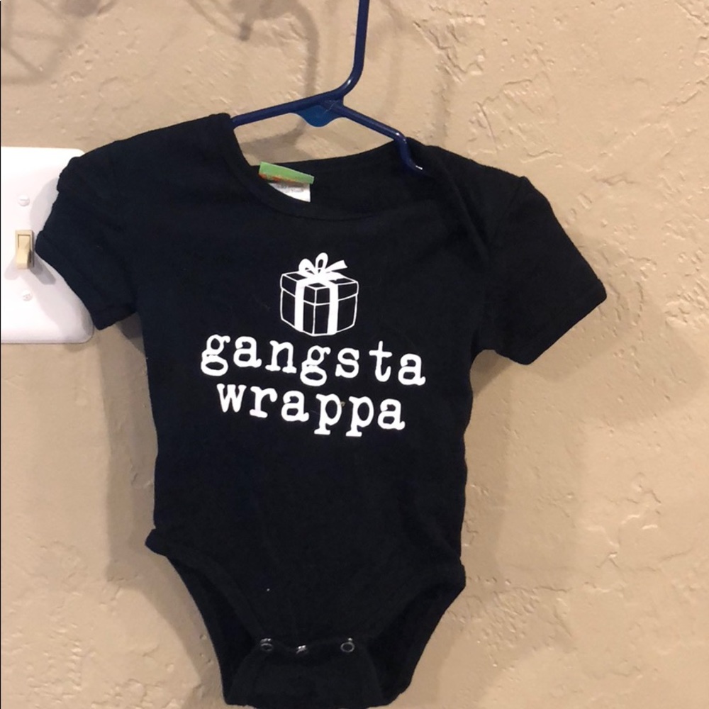 Gangsta wrapper onesie